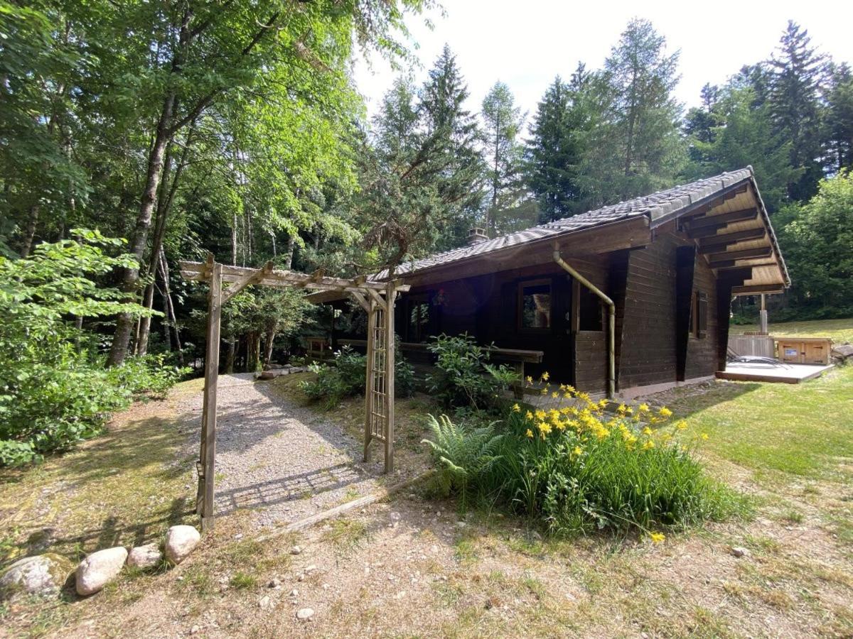 Le Fishing Lodge Chalet En Bois Avec Bain Nordique La Bresse Luaran gambar