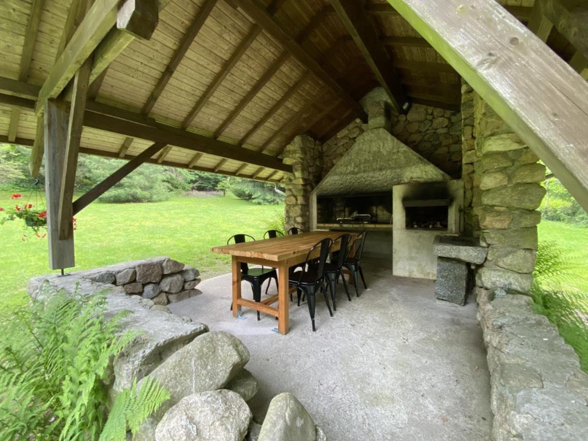 Le Fishing Lodge Chalet En Bois Avec Bain Nordique La Bresse Luaran gambar