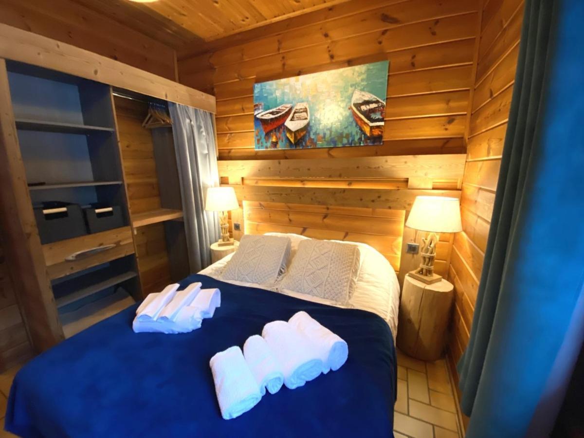 Le Fishing Lodge Chalet En Bois Avec Bain Nordique La Bresse Luaran gambar