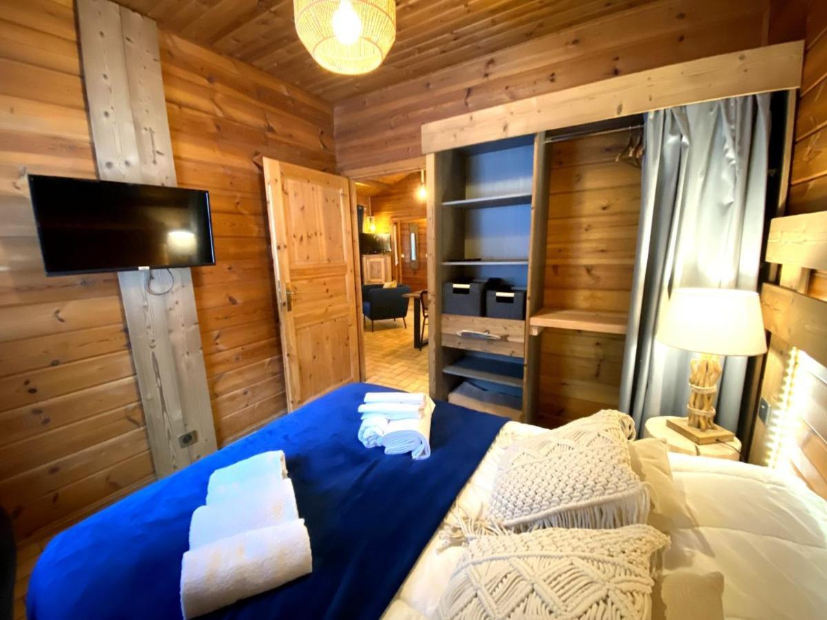 Le Fishing Lodge Chalet En Bois Avec Bain Nordique La Bresse Luaran gambar